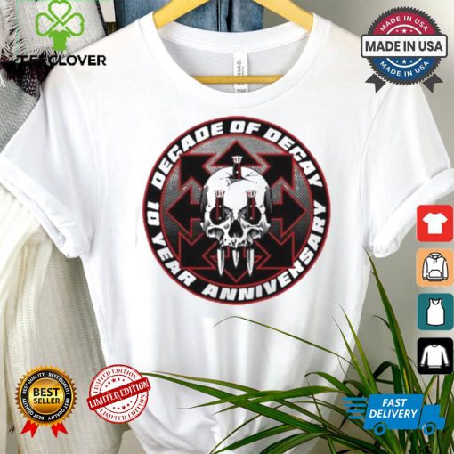 Official Skull decade of decay 10th anniversary shirt