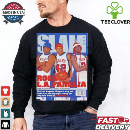 Official Slam Jason Terry Dirk Nowitzki Grant Hill Rock LA Familia Shirt