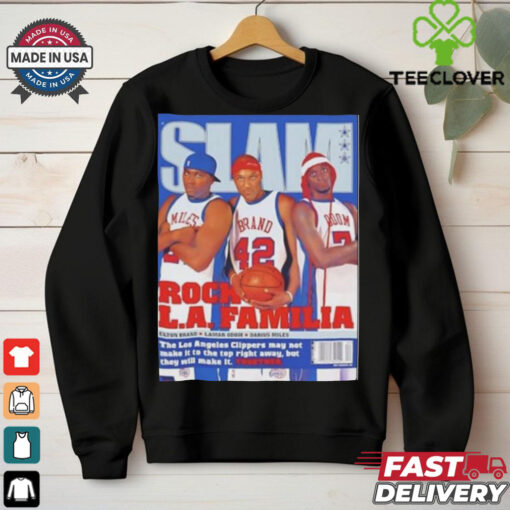 Official Slam Jason Terry Dirk Nowitzki Grant Hill Rock LA Familia Shirt