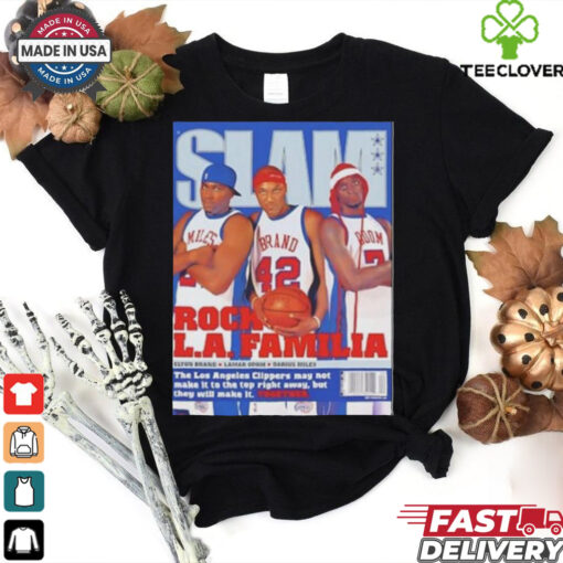 Official Slam Jason Terry Dirk Nowitzki Grant Hill Rock LA Familia Shirt