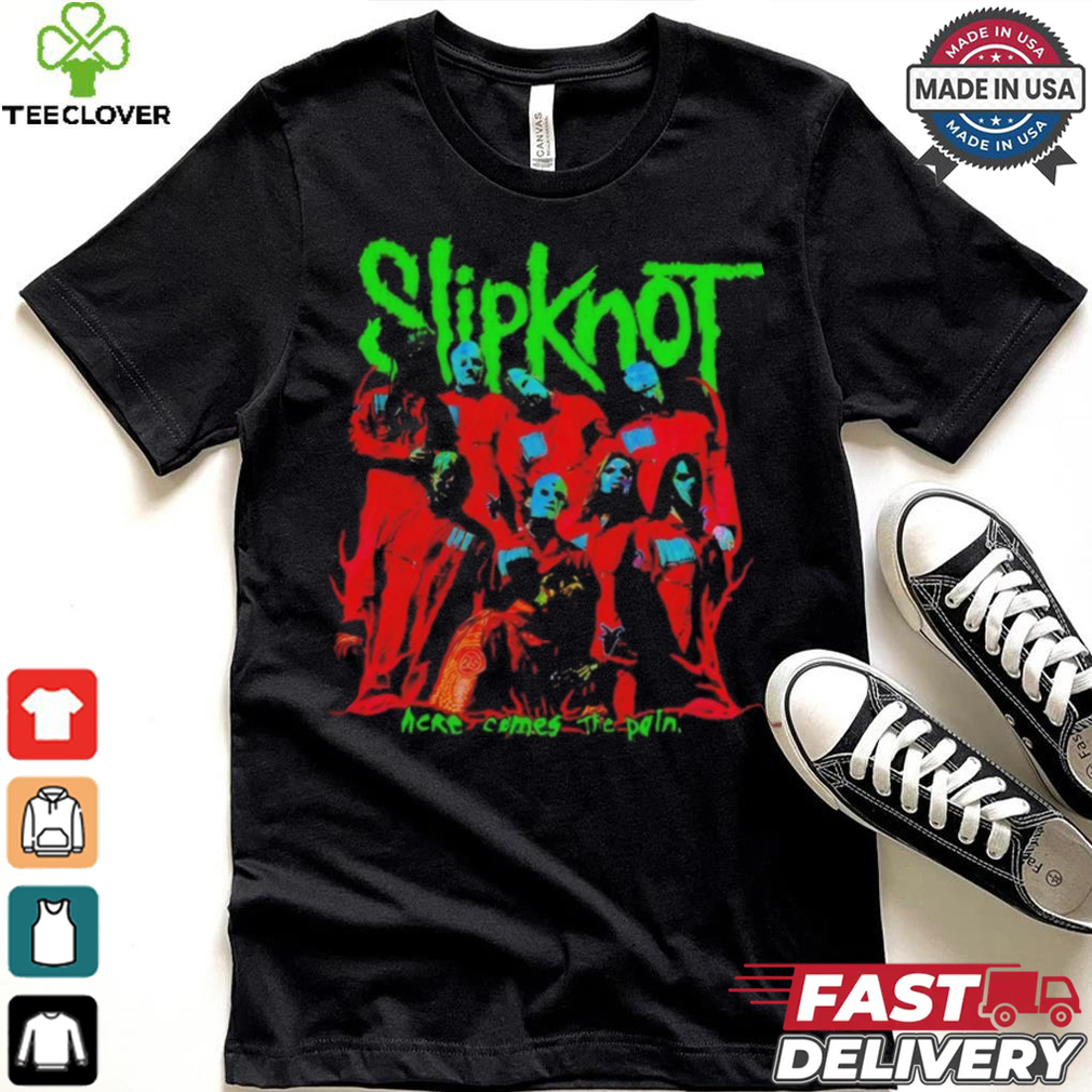 Official Slipknot Here Comes The Pain Photo T Shirt Official Slipknot Here Comes The Pain Photo T Shirt