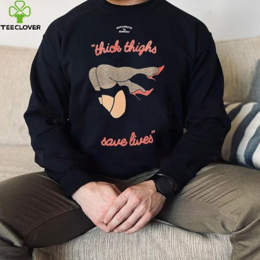 Official Slushcult X Snackboyz Thick Thighs Black Shirt