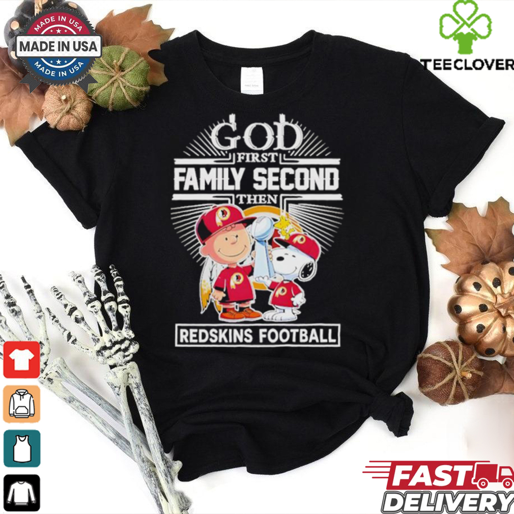 Official Snoopy And Charlie Brown Woodstock God First Family Second Then Washington Commanders Redskins Football The Peanuts T shirts Official Snoopy And Charlie Brown Woodstock God First Family Second Then Washington Commanders Redskins Football The Peanuts T shirts