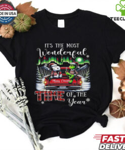 Official Snoopy And Grinch It’s The Most Wonderful Time Of The Year Christmas Shirt
