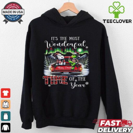 Official Snoopy And Grinch It’s The Most Wonderful Time Of The Year Christmas Shirt