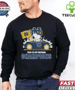 Official Snoopy And Woodstock Driving Car 2024 2025 CFP National Champions T shirts