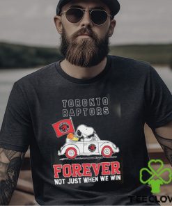 Official Snoopy And Woodstock Driving Car Toronto Raptors Forever Not Just When We Win Shirt