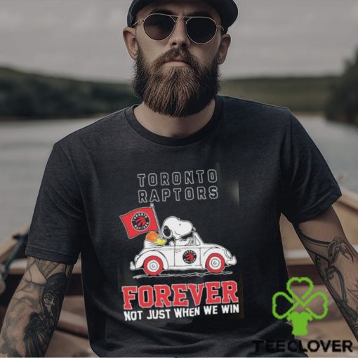 Official Snoopy And Woodstock Driving Car Toronto Raptors Forever Not Just When We Win Shirt