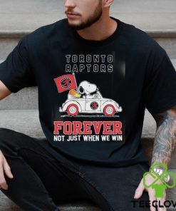 Official Snoopy And Woodstock Driving Car Toronto Raptors Forever Not Just When We Win Shirt