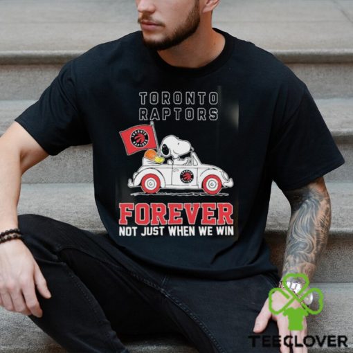 Official Snoopy And Woodstock Driving Car Toronto Raptors Forever Not Just When We Win Shirt