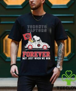 Official Snoopy And Woodstock Driving Car Toronto Raptors Forever Not Just When We Win Shirt