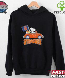 Official Snoopy And Woodstock Driving Car x Syracuse Orange Basketball shirt