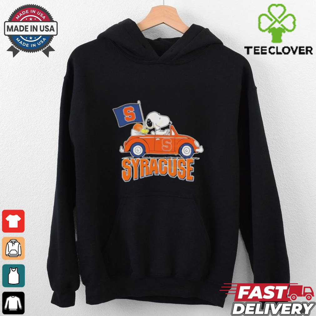Official Snoopy And Woodstock Driving Car x Syracuse Orange Basketball shirt Official Snoopy And Woodstock Driving Car x Syracuse Orange Basketball shirt