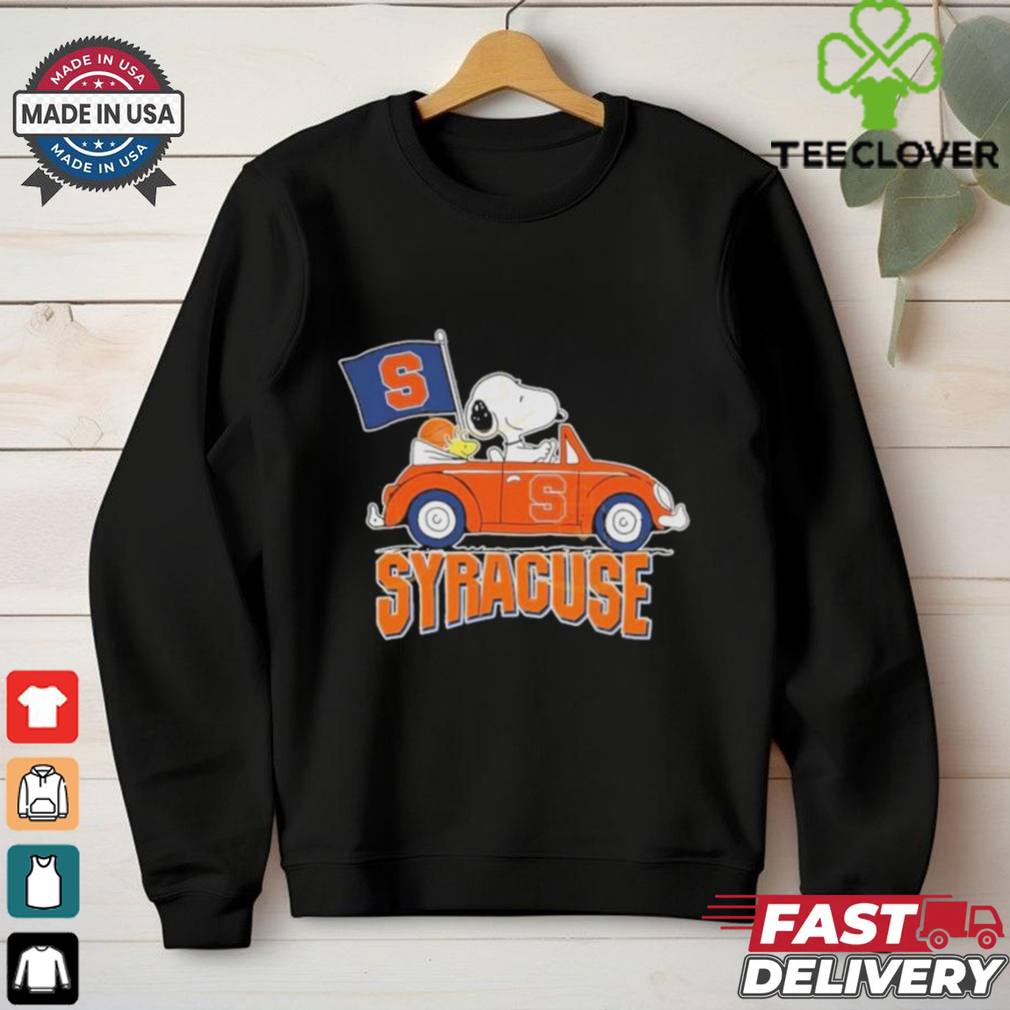 Official Snoopy And Woodstock Driving Car x Syracuse Orange Basketball shirt Official Snoopy And Woodstock Driving Car x Syracuse Orange Basketball shirt
