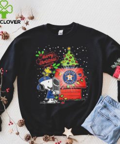 Official Snoopy And Woodstock Houston Astros Merry Christmas Cup Mlb Postseason 2022 Shirt