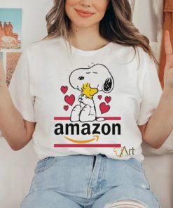 Official Snoopy And Woodstock Loves Amazon Logo Shirt