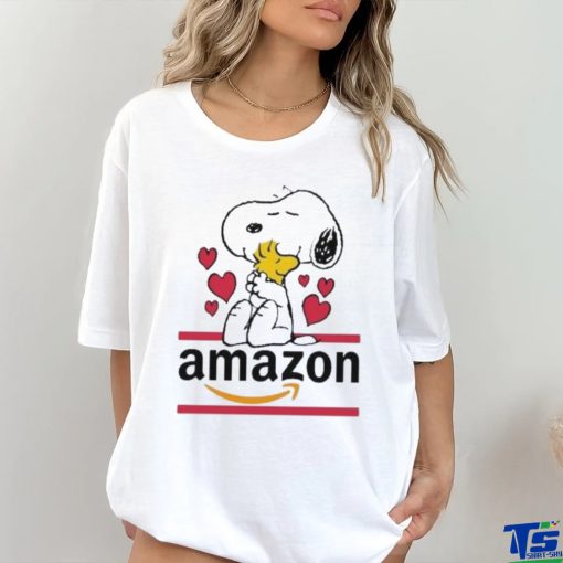 Official Snoopy And Woodstock Loves Amazon Logo Shirt