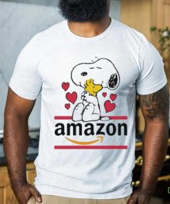 Official Snoopy And Woodstock Loves Amazon Logo Shirt