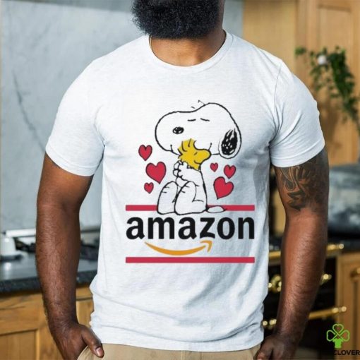 Official Snoopy And Woodstock Loves Amazon Logo Shirt