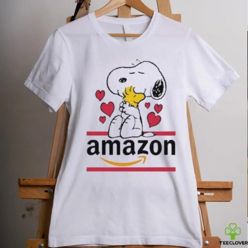 Official Snoopy And Woodstock Loves Amazon Logo Shirt