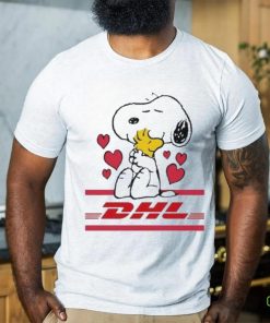 Official Snoopy And Woodstock Loves DHL Logo Shirt