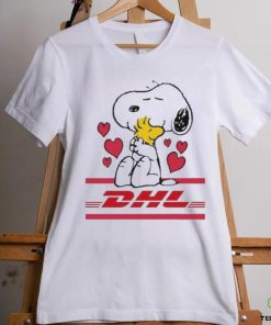 Official Snoopy And Woodstock Loves DHL Logo Shirt