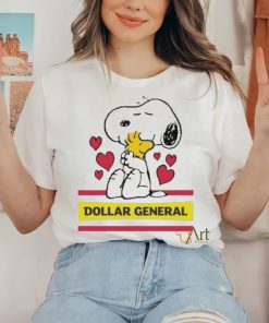 Official Snoopy And Woodstock Loves Dollar General Logo Shirt