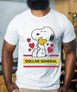 Official Snoopy And Woodstock Loves Dollar General Logo Shirt