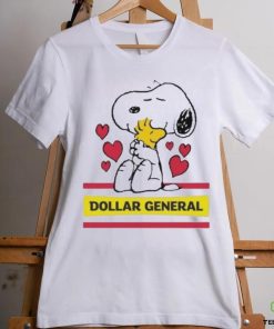 Official Snoopy And Woodstock Loves Dollar General Logo Shirt