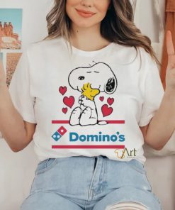 Official Snoopy And Woodstock Loves Domino’s Logo Shirt