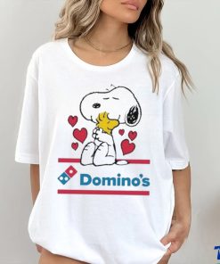 Official Snoopy And Woodstock Loves Domino’s Logo Shirt