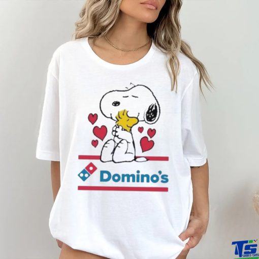 Official Snoopy And Woodstock Loves Domino’s Logo Shirt