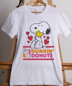 Official Snoopy And Woodstock Loves Dunkin’s Donuts Logo Shirt