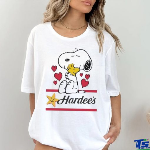 Official Snoopy And Woodstock Loves Hardee’s Logo Shirt