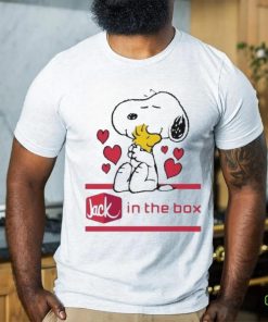 Official Snoopy And Woodstock Loves Jack In The Box Logo Shirt