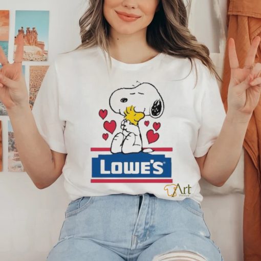 Official Snoopy And Woodstock Loves Lowe’s Logo Shirt