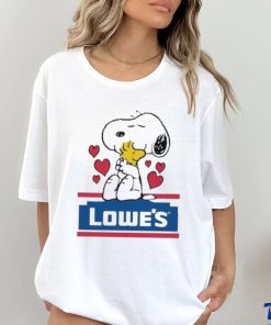 Official Snoopy And Woodstock Loves Lowe’s Logo Shirt