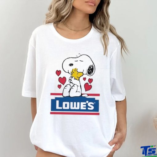 Official Snoopy And Woodstock Loves Lowe’s Logo Shirt