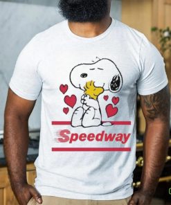 Official Snoopy And Woodstock Loves Speedway logo Shirt