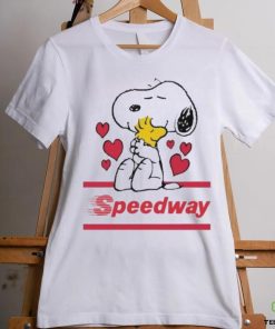 Official Snoopy And Woodstock Loves Speedway logo Shirt