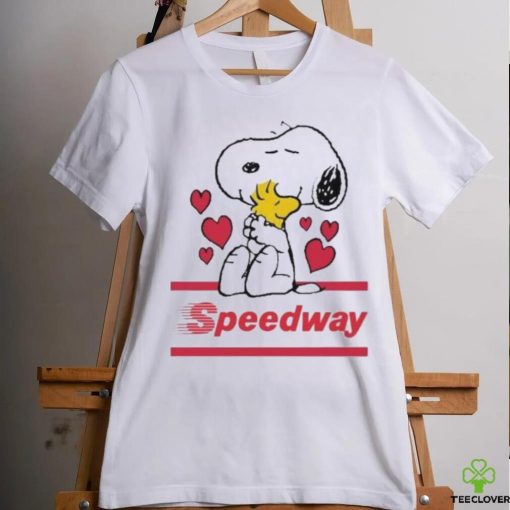 Official Snoopy And Woodstock Loves Speedway logo Shirt