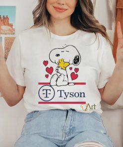 Official Snoopy And Woodstock Loves Tyson Logo Shirt