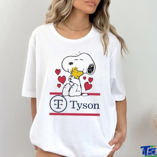 Official Snoopy And Woodstock Loves Tyson Logo Shirt