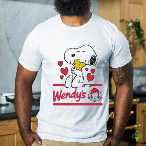 Official Snoopy And Woodstock Loves Wendy’s Logo Shirt