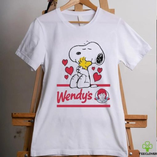 Official Snoopy And Woodstock Loves Wendy’s Logo Shirt