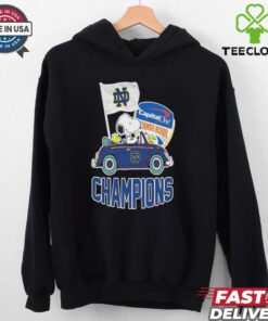 Official Snoopy And Woodstock Notre Dame Fighting Irish Capital One Orange Bowl Champions College Football Playoff NCAA Season 2024 2025 T shirts