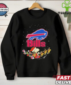 Official Snoopy And Woodstock Sleigh Buffalo Bills Merry Christmas shirt