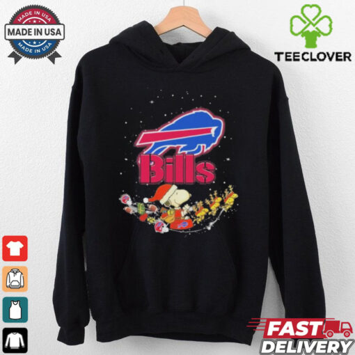 Official Snoopy And Woodstock Sleigh Buffalo Bills Merry Christmas shirt