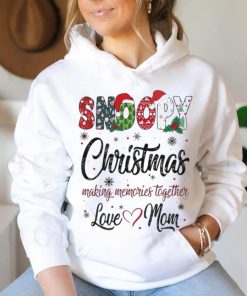Official Snoopy Christmas Making Memories Together Love Mom T Shirt