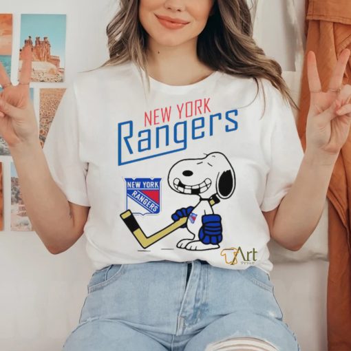 Official Snoopy Fan New York Rangers Hockey T Shirts